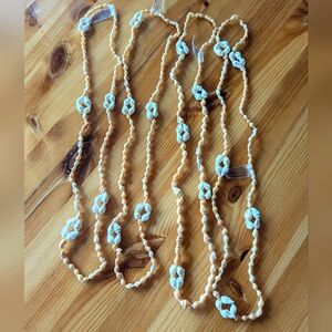 Handmade Long Sea Shell Necklace bundle of 4